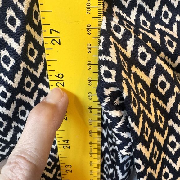 Kenar Cropped Pants Women's Size 4 Blue & White Geometric Print Trousers NEW NWT - Picture 10 of 10